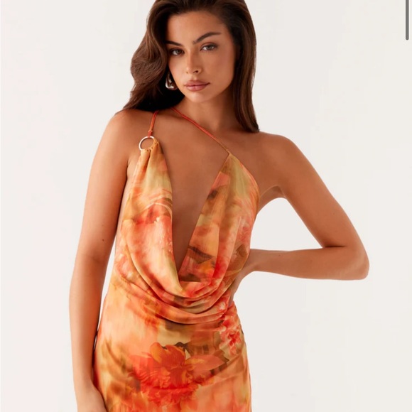 Peppermayo Bohemian Bliss Mesh Mini Dress | Sunset Kisses | Size US 6 - Picture 1 of 6